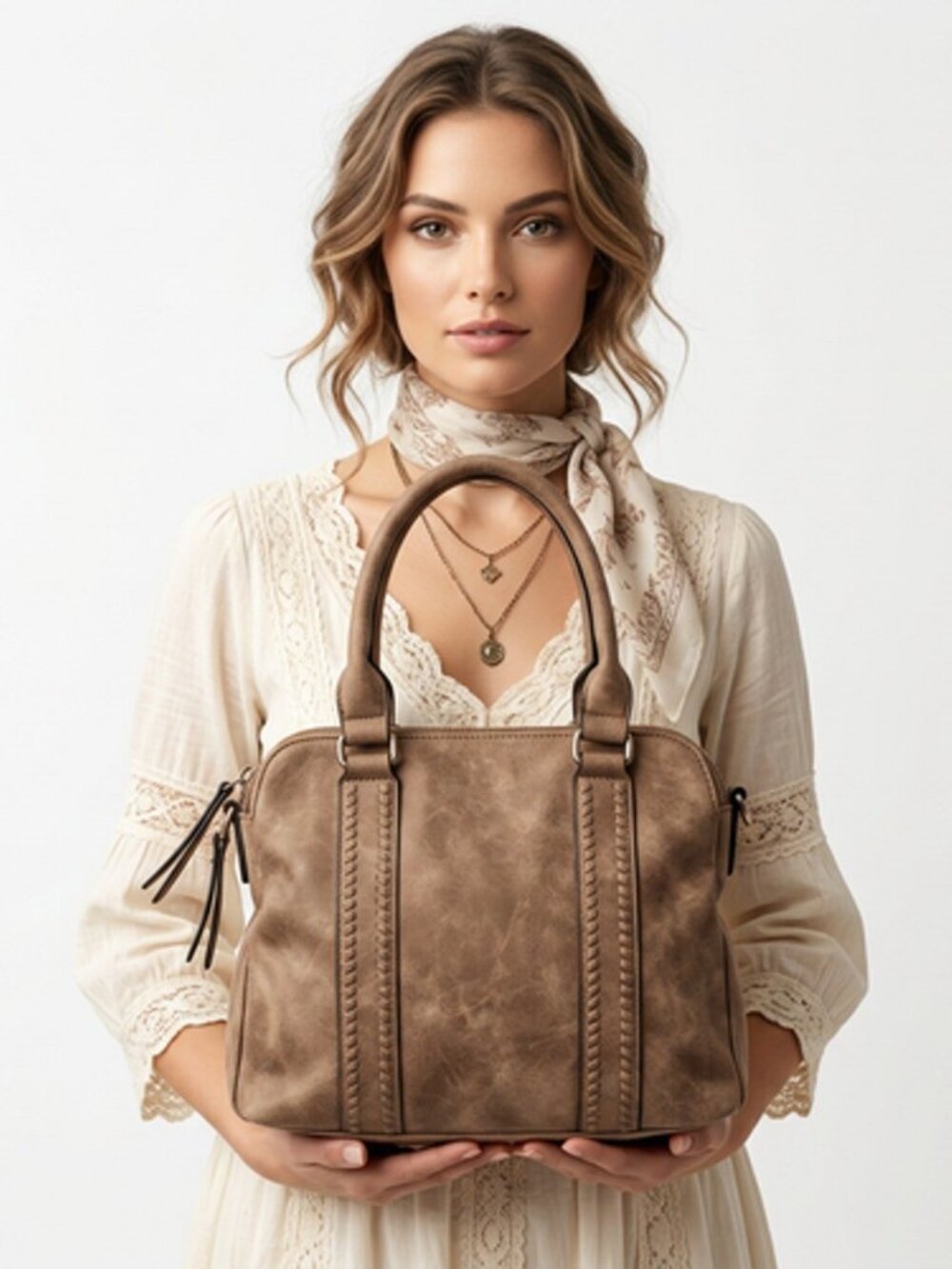 Brown Suede Purse